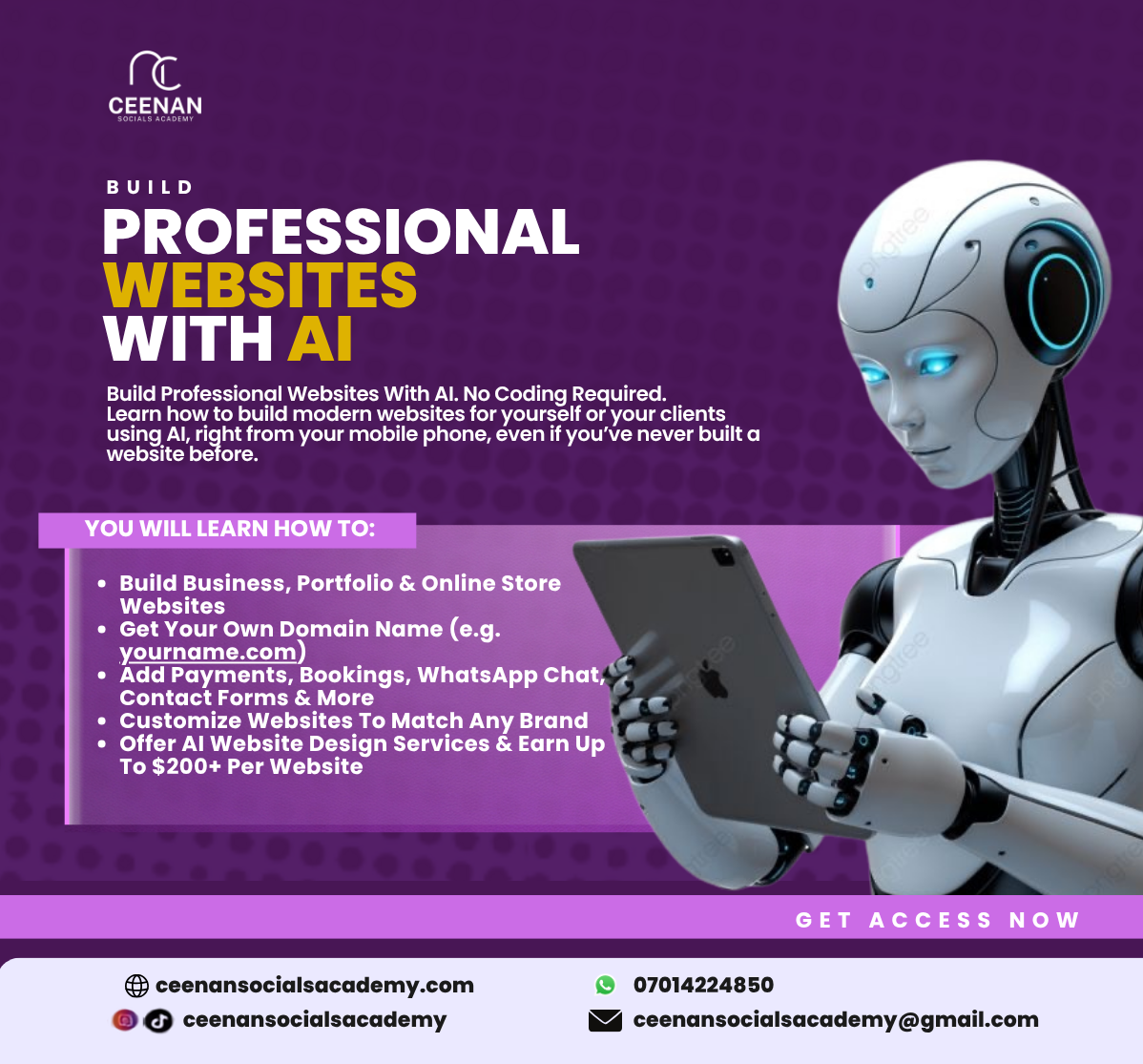 Build Professional Websites With AI cover
